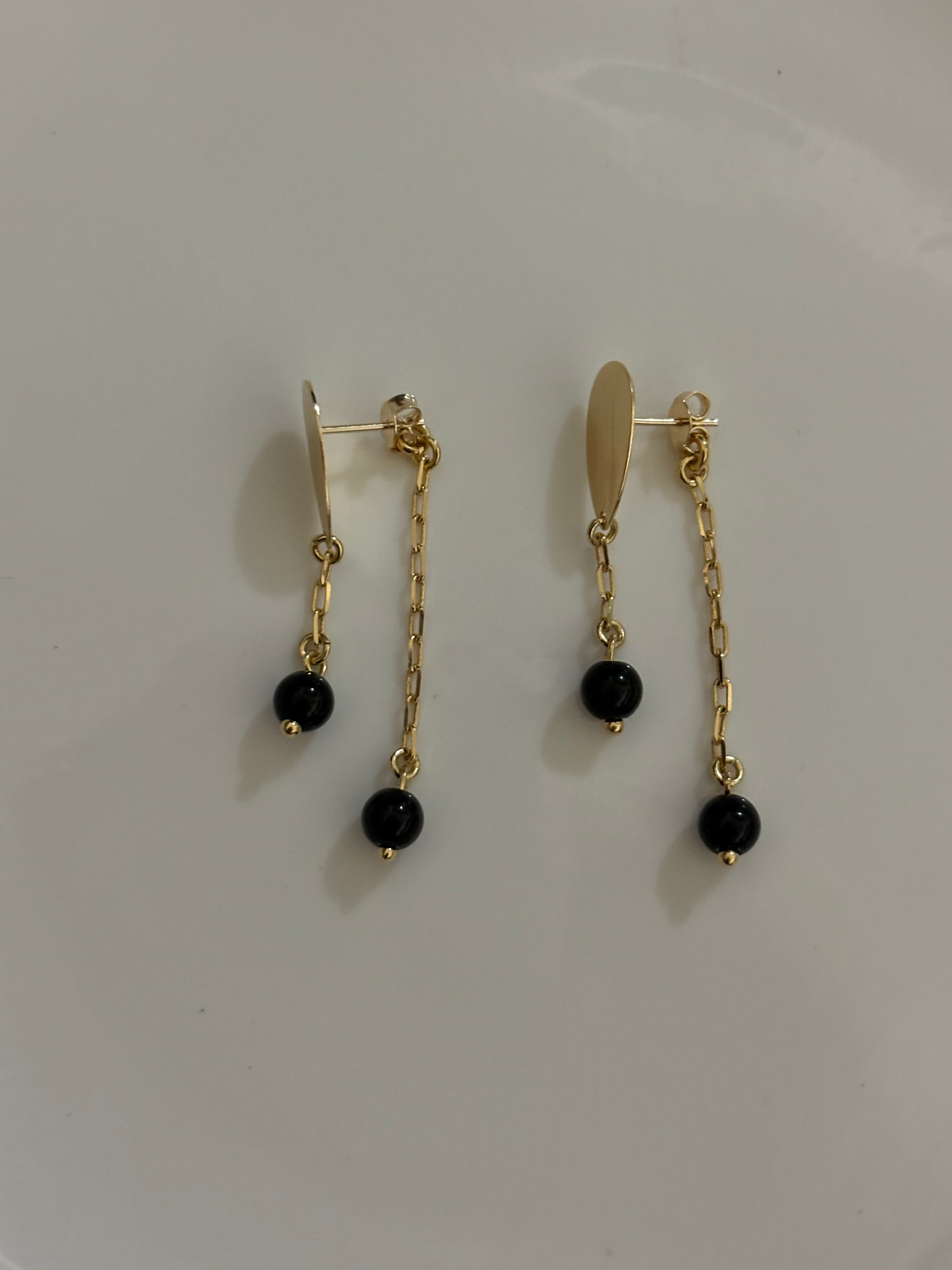 Obsidian Earrings