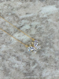 Clear Butterfly Necklace
