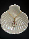 Ruby Drop Necklace