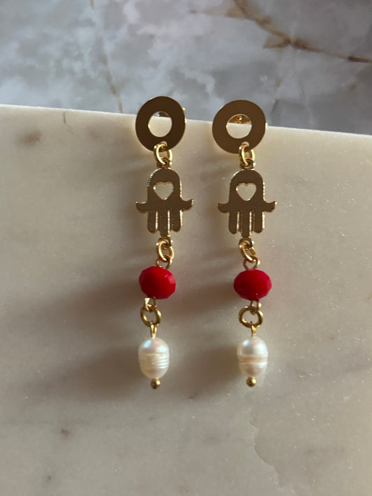 Hamsa Earrings