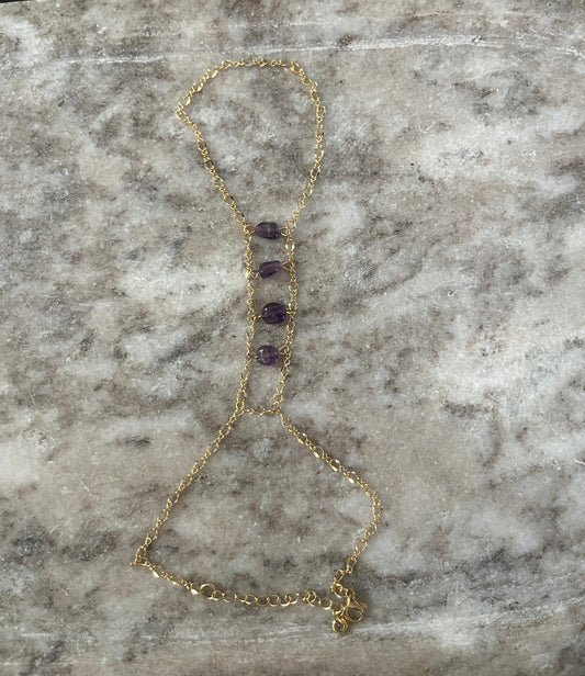 Amethyst Hand Chain