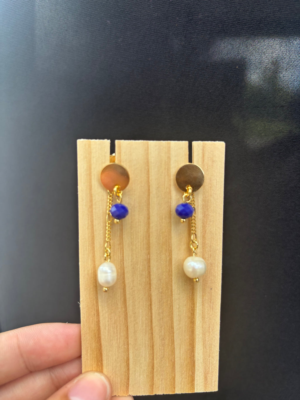 Blue Drop Earrings