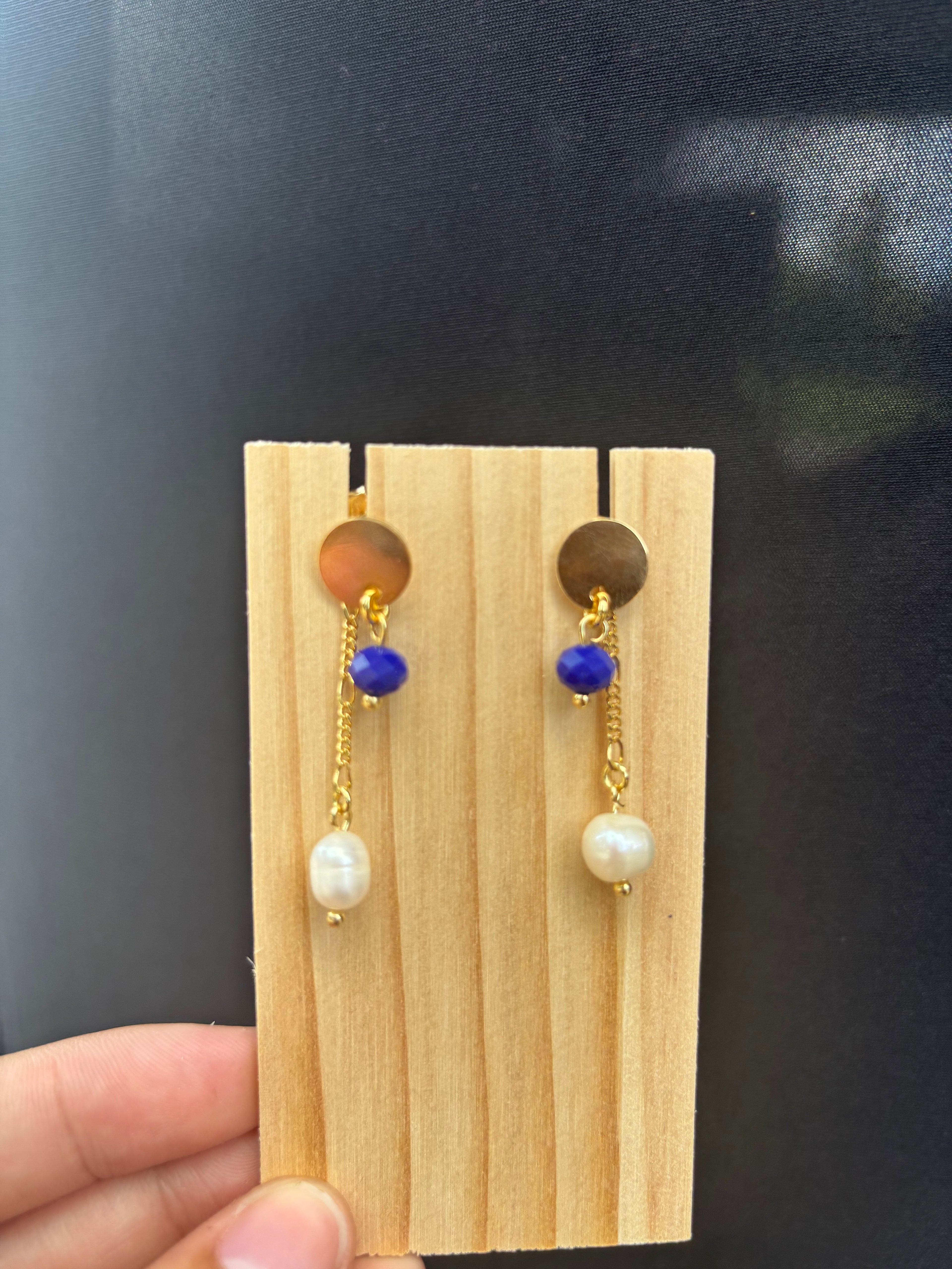 Blue Drop Earrings