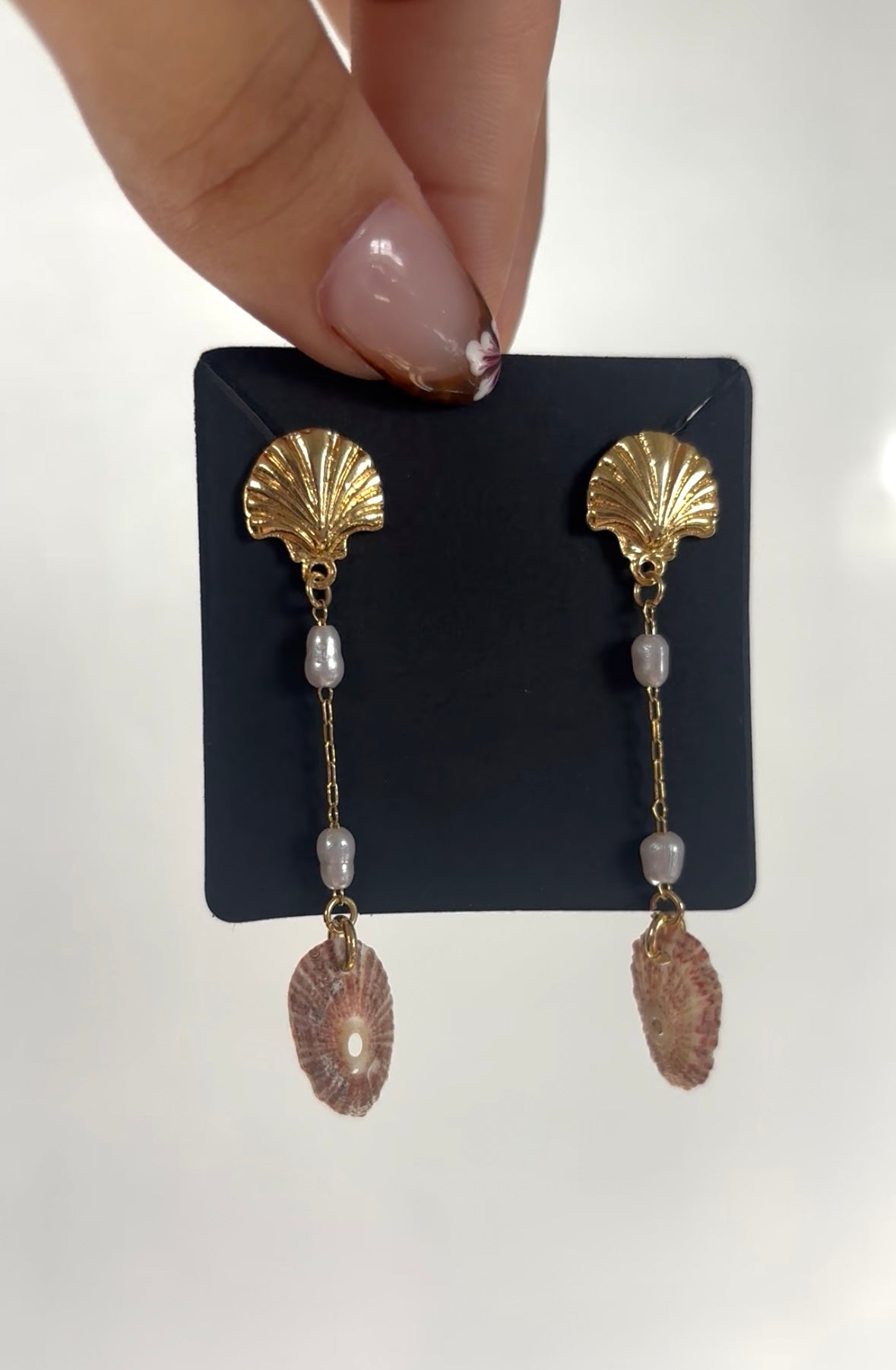 Gold Shell Earrings