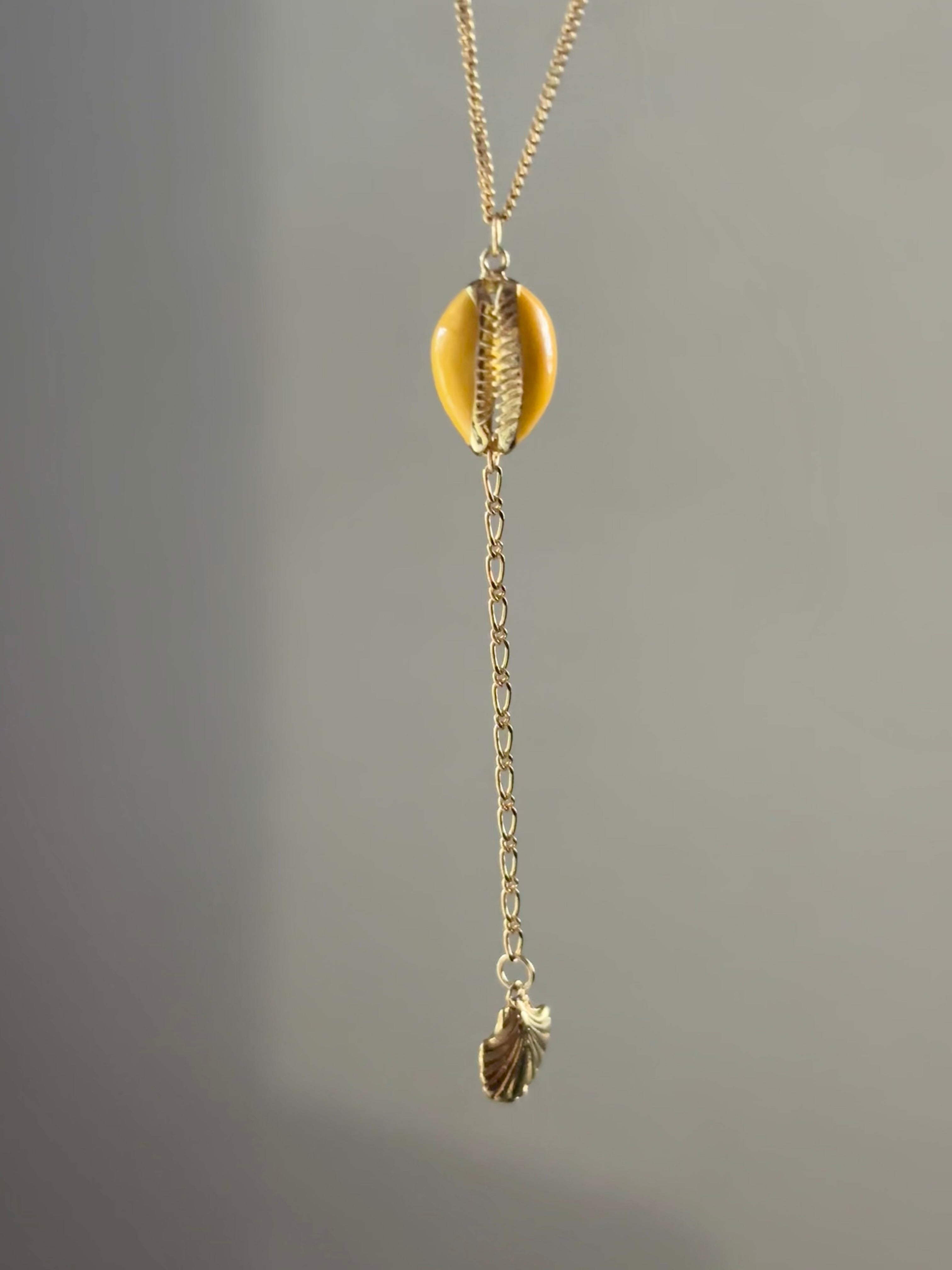 Yellow Shell Necklace